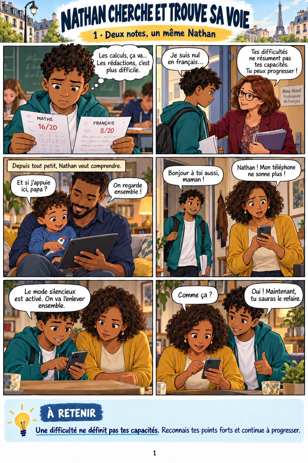 Page 1 — Nathan cherche et trouve sa voie